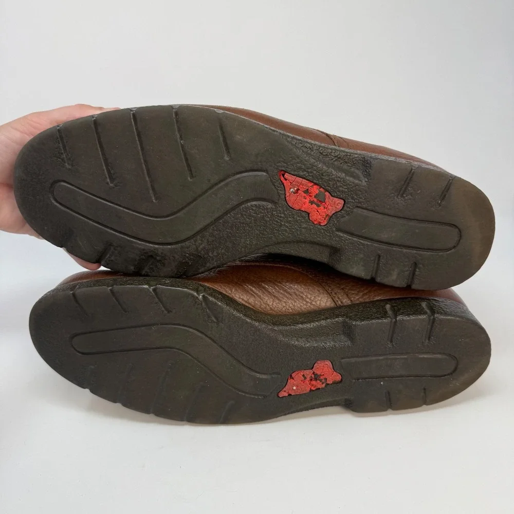 Red Wing Shoes Mens 12 B Brown Pebbled Leather Moc Toe Oxford D-Ring Shoes Red Wing Shoes Brown Casual Shoes for Men for sale | eBay main image 4